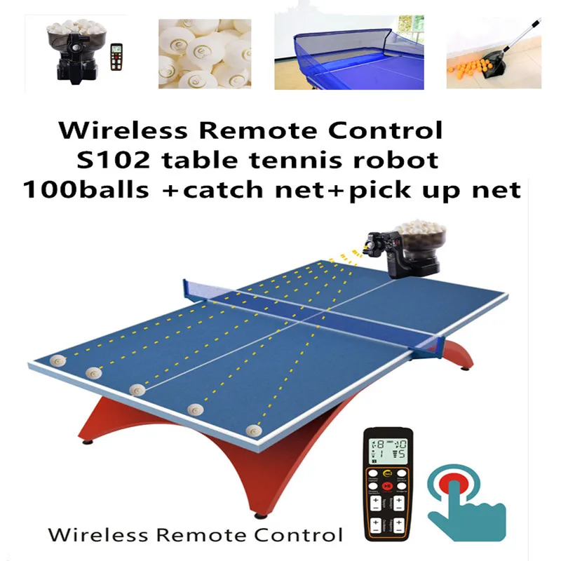 Робот для настольного тенниса подарок ребенка развлечения фитнеса S102 тренажер с