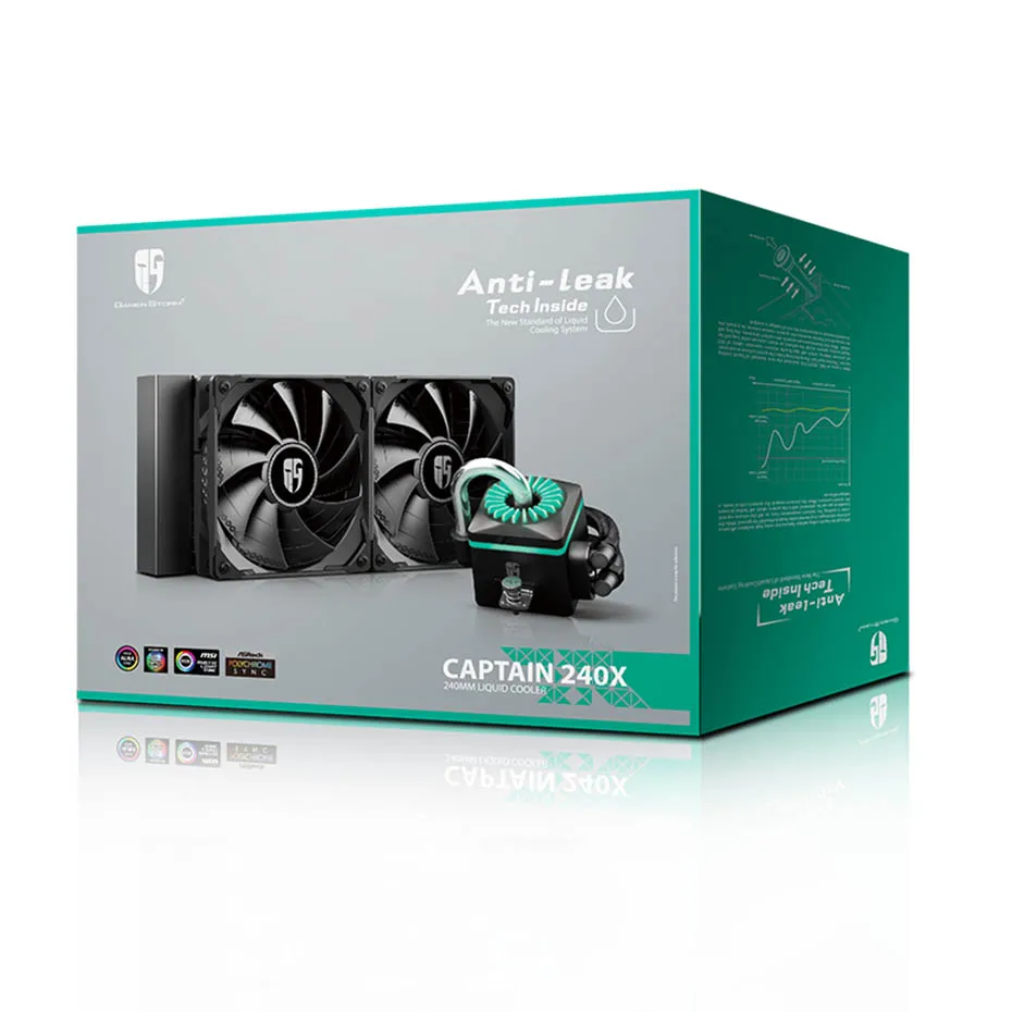 DEEPCOOL CAPTAIN 240X черный 240 мм процессор жидкостный охладитель для Intel LGA 2011 2066 115X 1366 AMD TR4