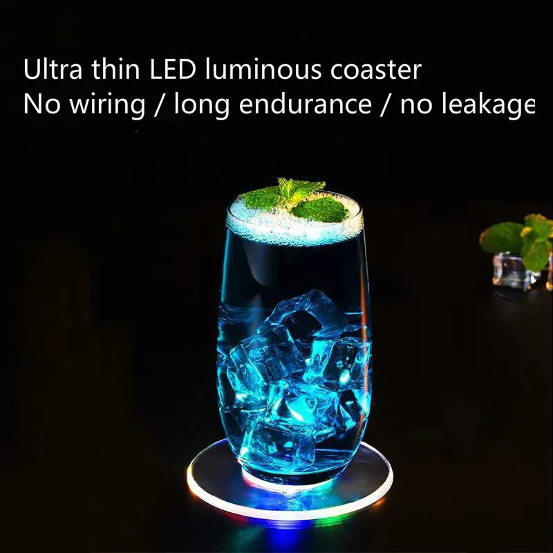 Светодиодный ная Люминесцентная подставка прозрачная ультратонкая цветная