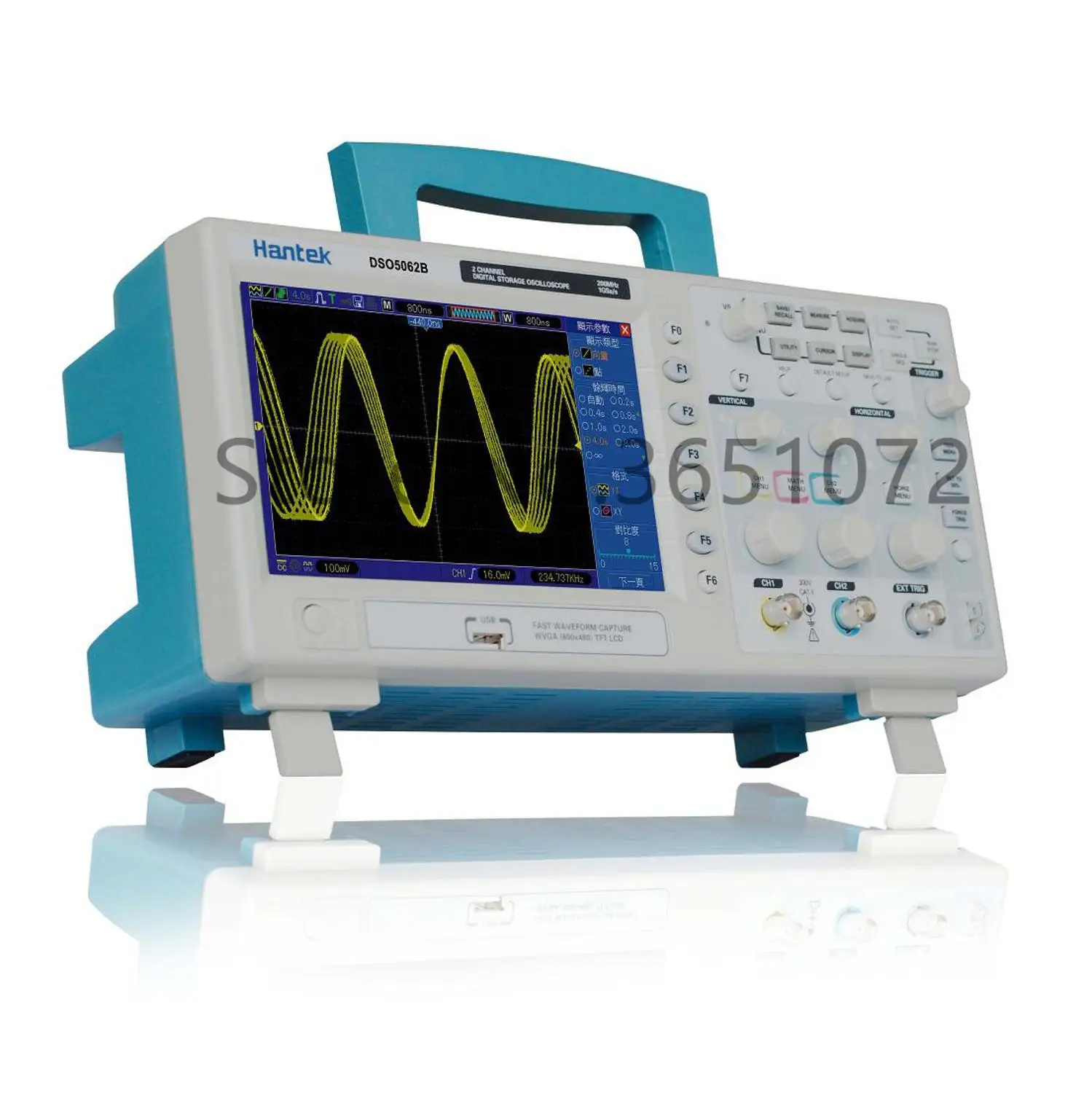 

DSO5062B 60 МГц 1GS/s 2-канальный 7-дюймовый ЖК USB цифровой осциллограф