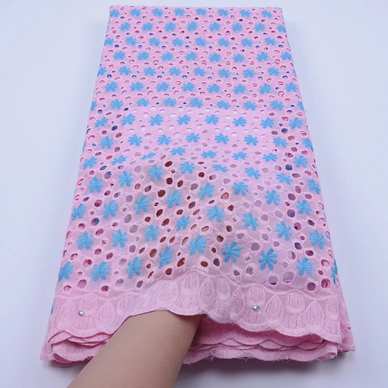 Новейший дизайн хлопковое кружево с дырками африканская швейцарская кружевная