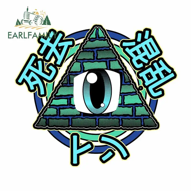 

EARLFAMILY 13 см x 9,8 см битые путать Треугольники глаза синий автомобиль наклейки бампер для холодильника наклейка персональные герои мультфильм...