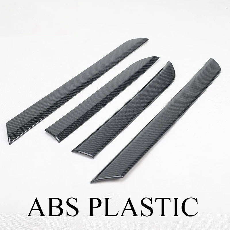ABS set 4 шт. хромированные накладки на панели дверей для Mitsubishi Pajero IV Мицубиси Паджеро 4 2008 - Название цвета: ABS set