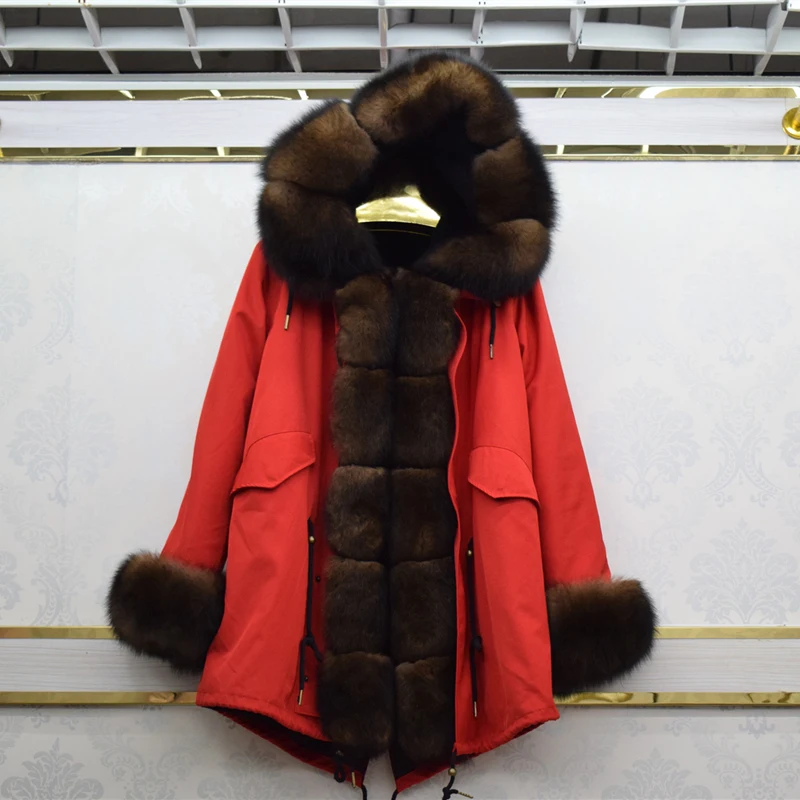 2019 натуральное пальто из лисьего меха кожаная куртка с воротником и капюшоном