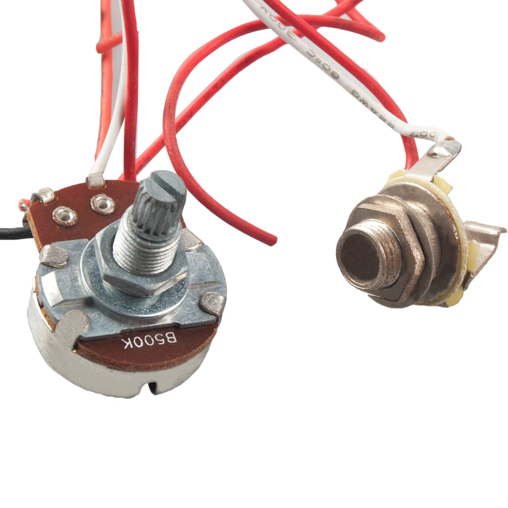 Электрогитары наборы жгутов проводов для старта Стиль 2T1V Управление ручки 5