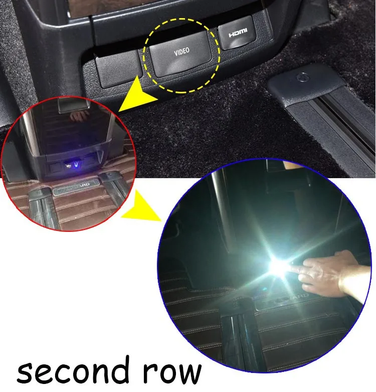 Модифицированный USB-порт зарядки со светодиодом для alphard vellfire 30 |