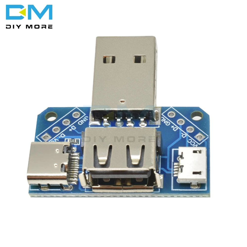 DC 5 В 2 54 мм Type-C USB конвертер Стандартный мама-папа к Micro 4P интерфейс