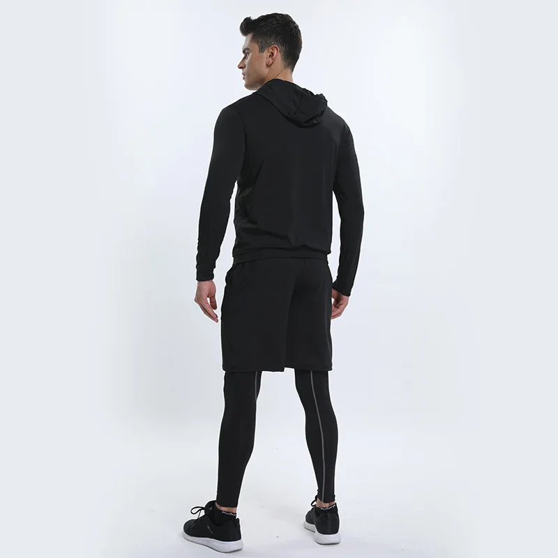 

5pcs / set Men's Tracksuit Gym Fitness Compression Sport Suit Clothes Running Jogging Sports Wear Exercise Workout Tights