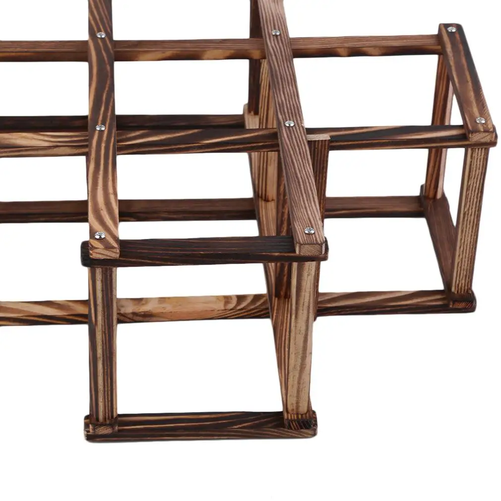 Деревянная полка для красного вина 3/6/10 держатель бутылки кухни дисплея|Бары и