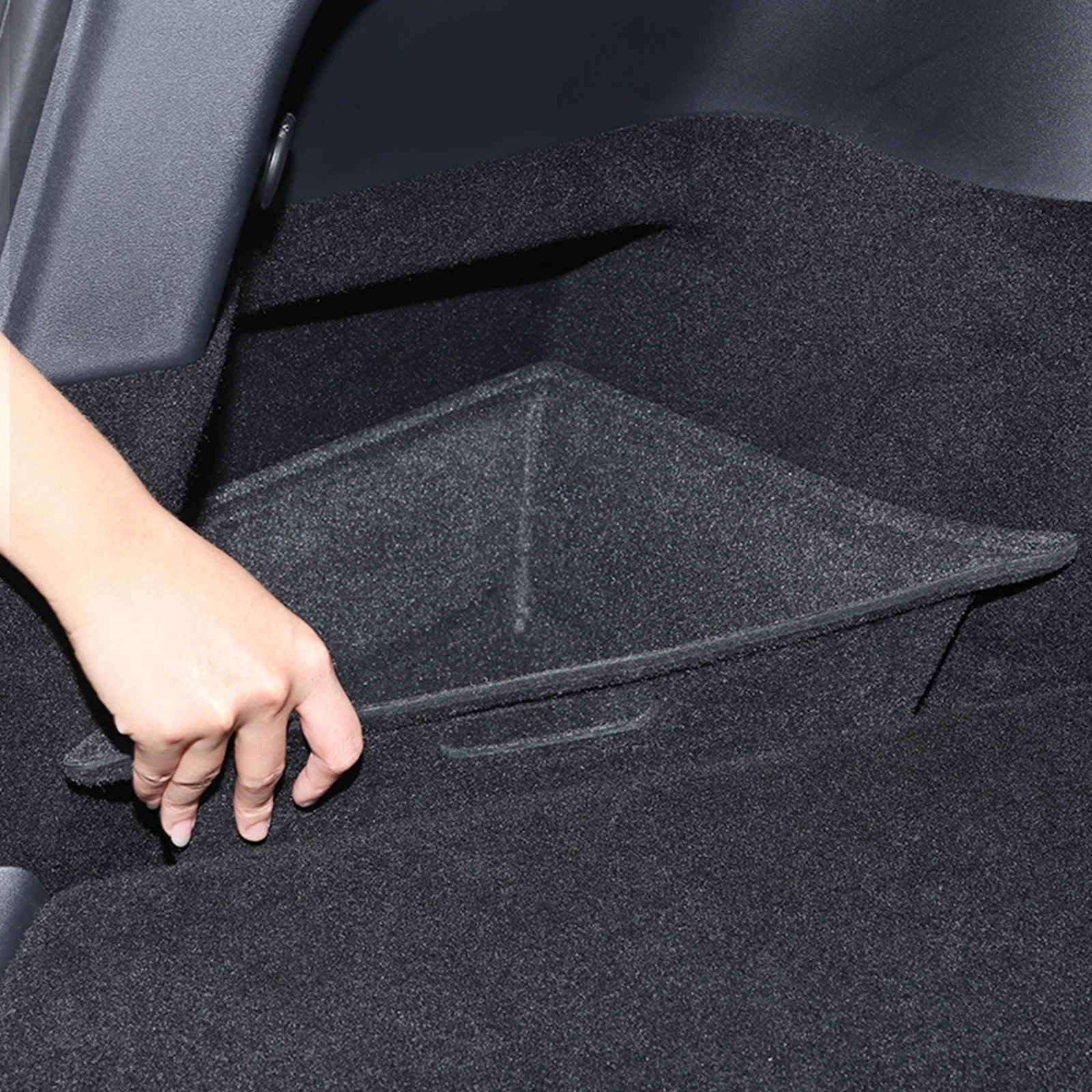 

Для Tesla Model Y боковой ящик для хранения в багажнике автомобиля, чехол, стильный органайзер, чехол для мусора, держатель, автомобильные аксессу...