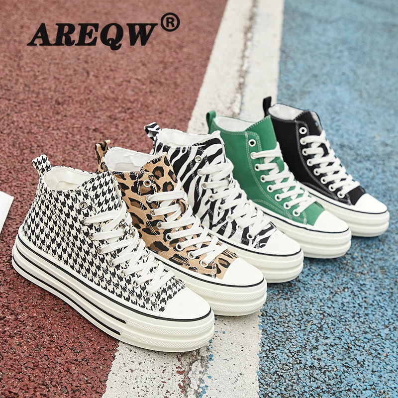 

Women Canvas Shoes Women Fashion Summer Casual Sneakers Student Casual Shoes High Top Woman Vulcanize Shoes 2021 Spring Autumn