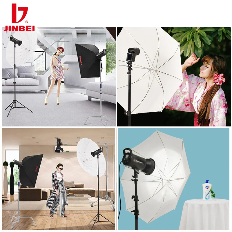 Профессиональный белый полупрозрачный мягкий Зонт JINBEI 80 см/31 дюйм 100 см/39 дюймов