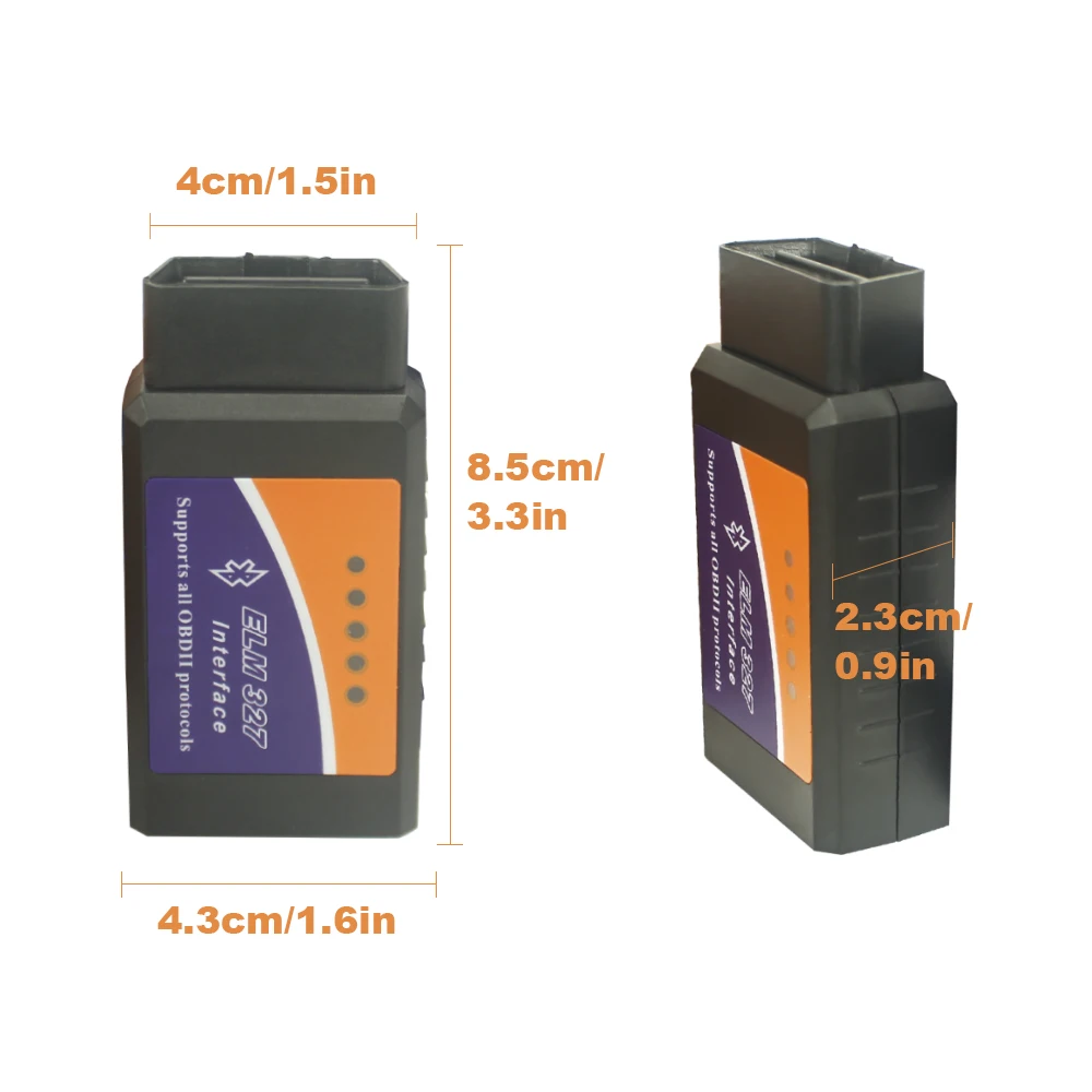 Elm327 V2.1 Bluetooth OBD2 автомобильный диагностический сканер инструмент считыватель