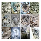 Полноразмерная Алмазная картина с изображением животных, алмазная вышивка, вышивка крестиком, снежный леопард, мозаика, распродажа, Декор для дома