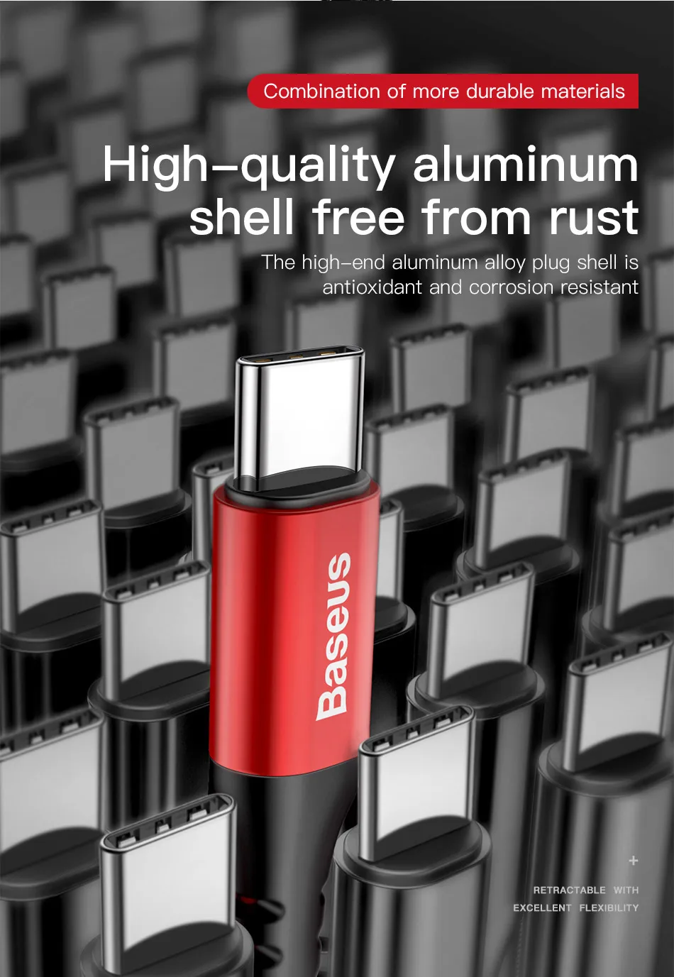 Baseus Весна USB Type C кабель гибкий эластичный стрейч кабель синхронизации данных и зарядки для samsung Xiaomi для iPhone кабель мобильного телефона