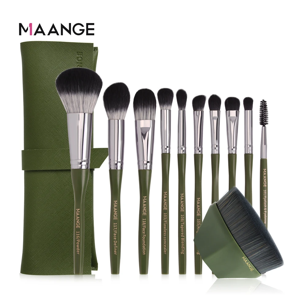 MAANGE Pro 5/10/11cs Makeup Brushes Set Foundation Brush BB Cream Eye Shadow Face Brushes For Makeup Best Cosmetic Tools New