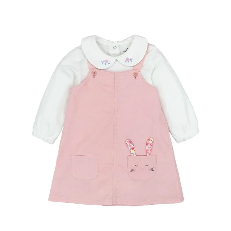 2 шт. летнее розовое платье для малышей красивые модные платья маленьких девочек