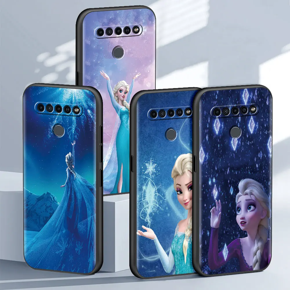 

Frozen Elsa Princess Aisha Case for LG K41s K61 G6 K50 K50s G7 K40s K42 G8 ThinQ K40 Luxury Black Soft Cover Silicone Shell Capa
