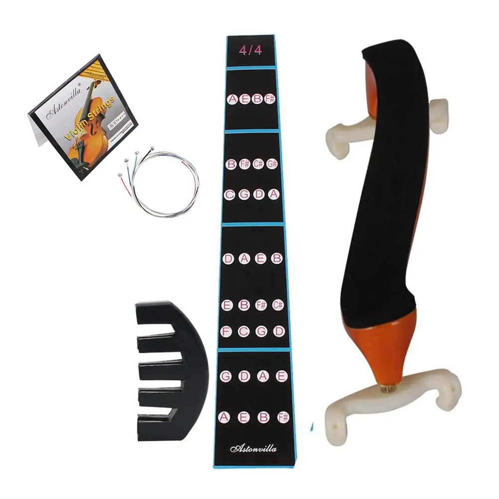 Скрипичный набор скрипичный 4 шт. глушитель с пятью когтями + веревка AV10 наклейка