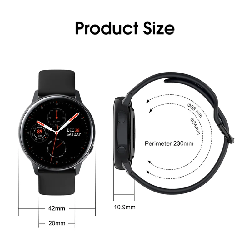 

Smart Watch SG2+Strap+Earphone/Set Waterproof IP68 ECG+PPG 390*390 HD Full Touch Screen Fitness Tracker VS DT88 PRO DT96