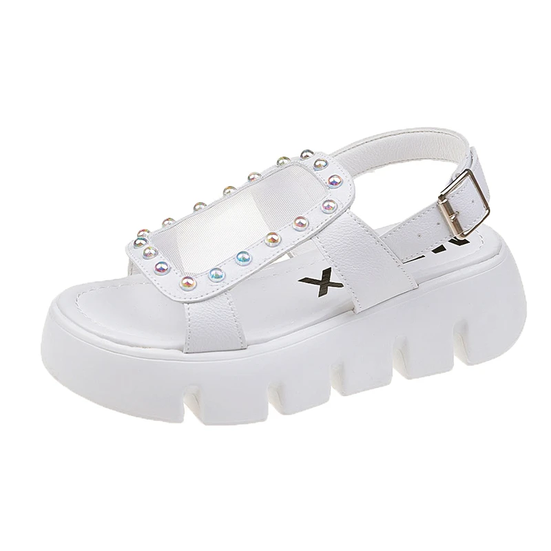 

Fashion Women Summer Sandals Trendy Diamond Gladiator Sandalias Shoes Female Outdoor Walking Footwear High Heel Wedge Sandals