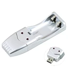 Портативное зарядное устройство USB для Ni-MH NICD AA AAA, зарядное устройство для аккумуляторных батарей, В постоянного тока, мА, выход, Прямая поставка