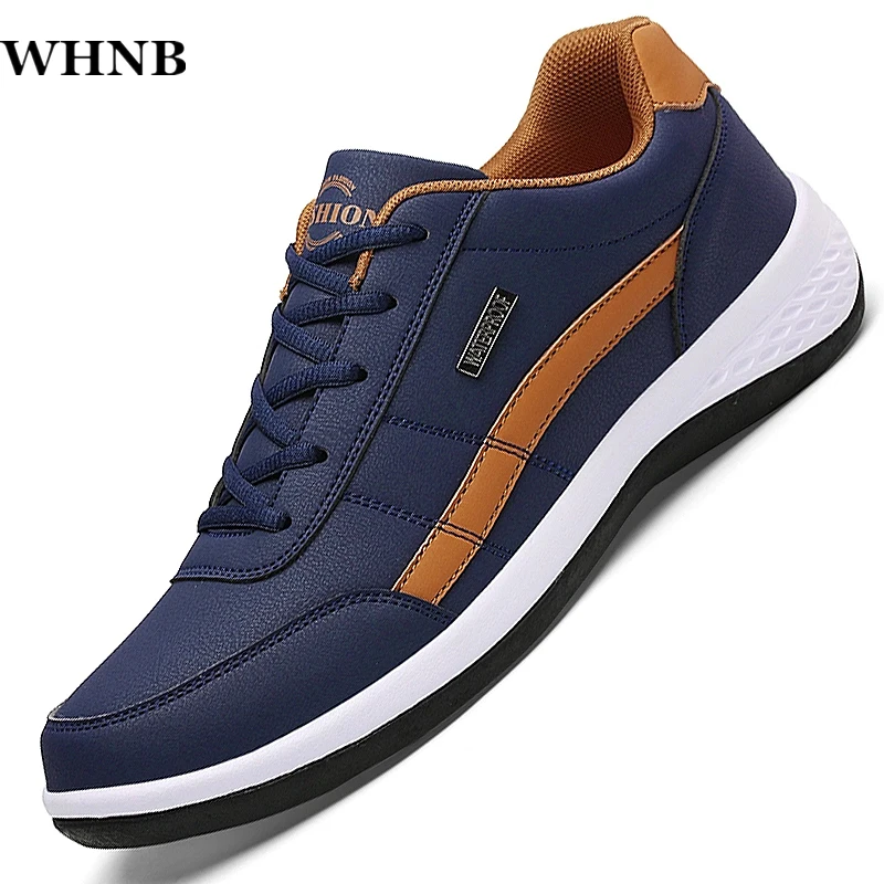 

YWYGMZ Leather Men Shoes Sneakers Trend Casual Shoes Italian Breathable Leisure Male Sneakers Non-slip Footwear Men Vulcanized