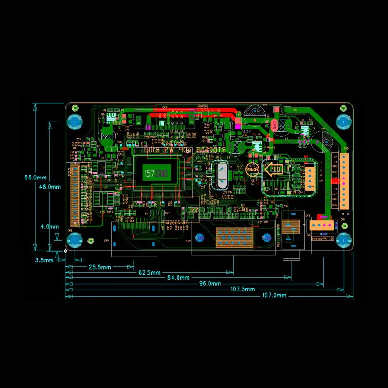 13.3 inch display module kit HDVGA1080P IPS solution development and design DIY electronic products headset 3.5 output built-in |