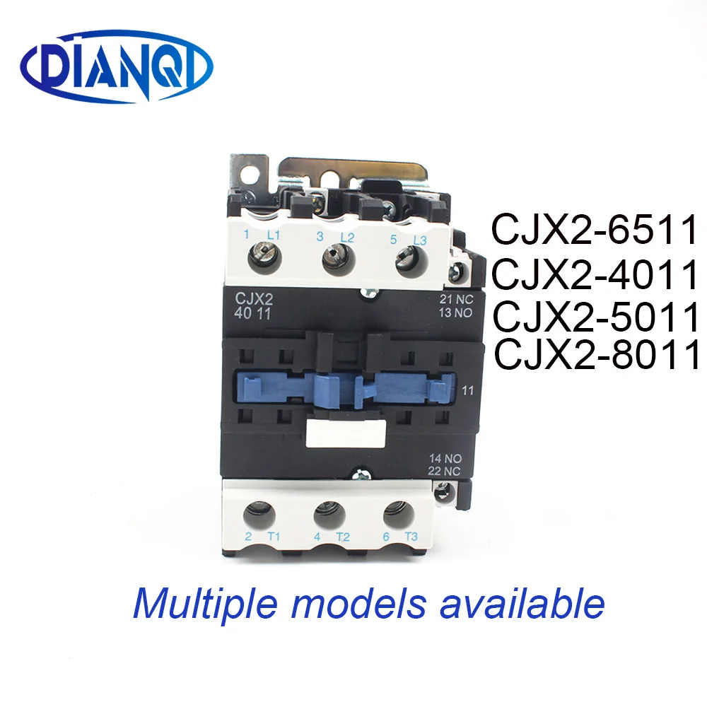 Двигатель реле стартера CJX2-40/50/65/8011 контактор переменного тока 12A Напряжение LC1-D 24V 220V 380V 12V LC1 контактор переменного тока 50/60HZ