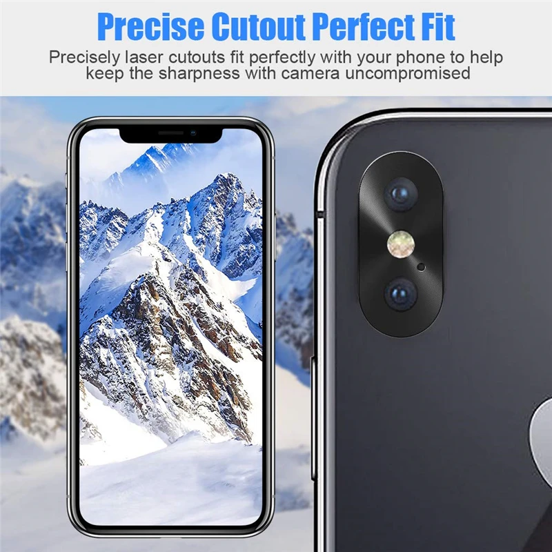 Ультратонкий металлический защитный чехол для задней камеры IPhone X XR XS Max