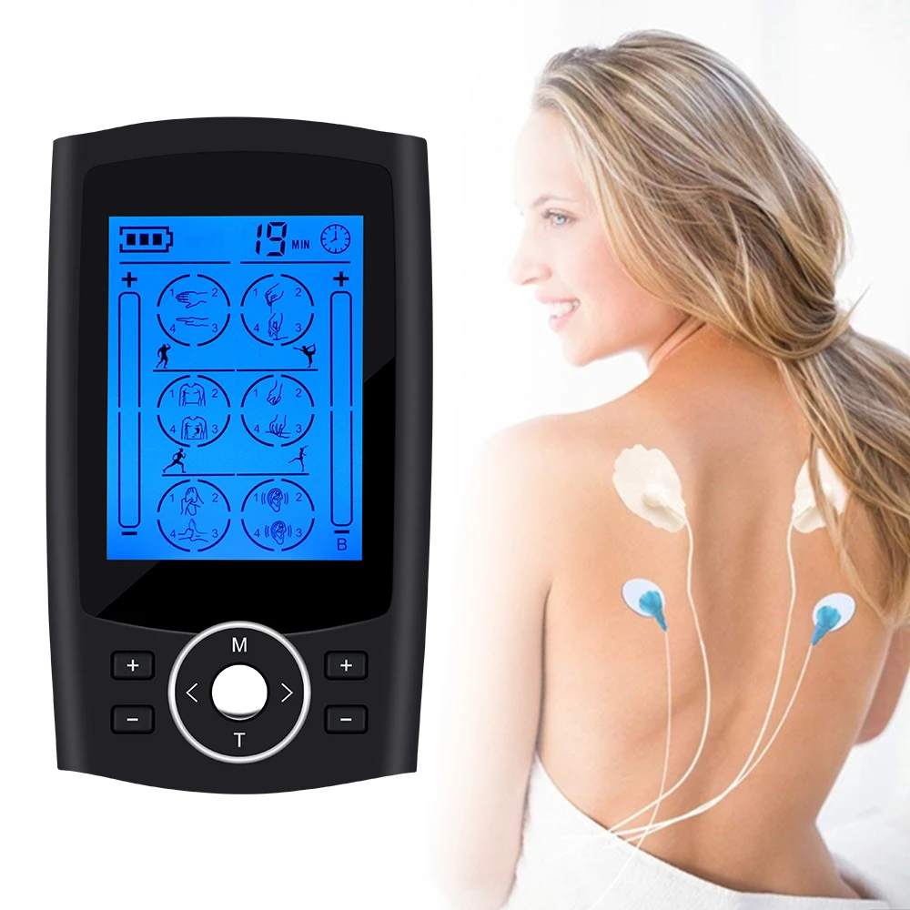 24 Modes Health Care Body Massage Electric EMS Muscle Stimulator TENS Unit Electronic Pulse Meridians Physiotherapy Massager images - 6