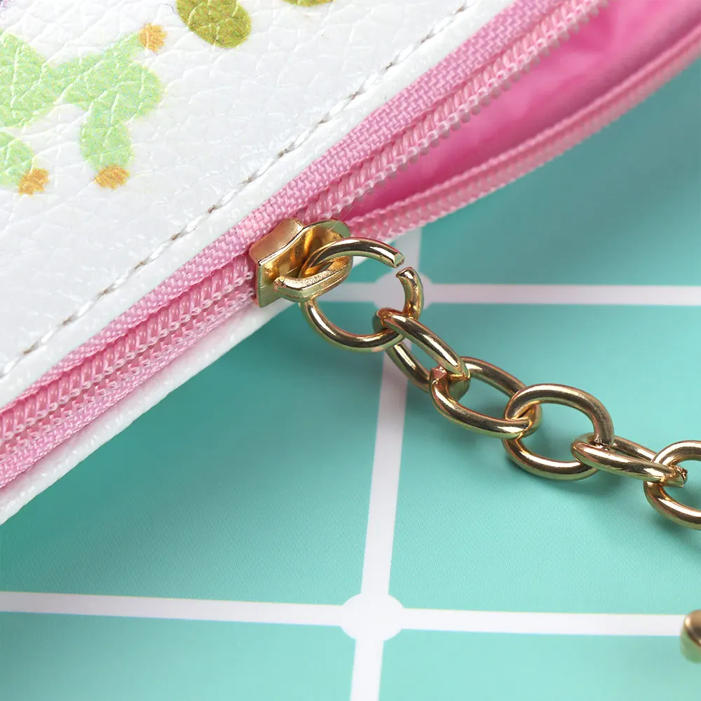 Женские кошельки из искусственной кожи маленький кошелек с принтом кактуса