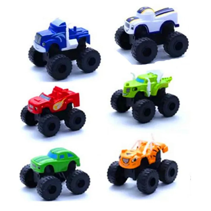 Игрушечный гоночный автомобиль Blaze Monster Diecast 6 шт./лот игрушечный гонщик грузовики