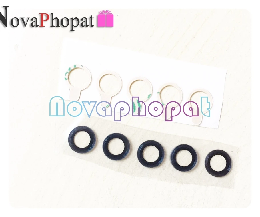Novaphopat 1 шт. черная крышка объектива Для Doogee Y6 max задняя камера стеклянная линза +