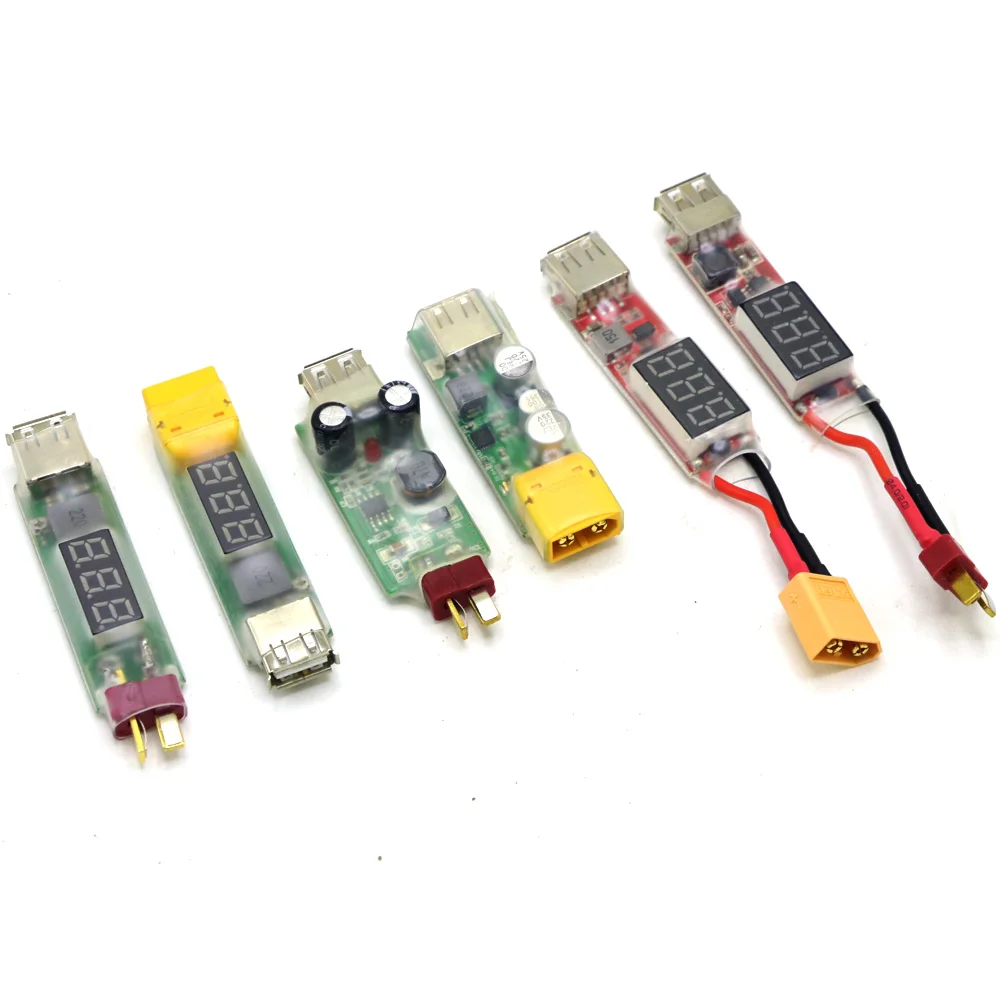 2s 6s lithium battery charger converter t plug xt60 plug with voltage display for iphone ipad htc free global shipping