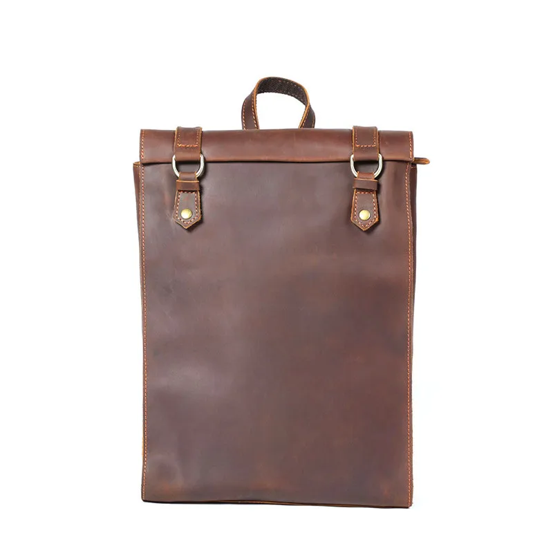 

Минималистичный кожаный рюкзак crazy horse, персонализированная школьная сумка из натуральной кожи, мужская сумка для компьютера в стиле ретро, ...