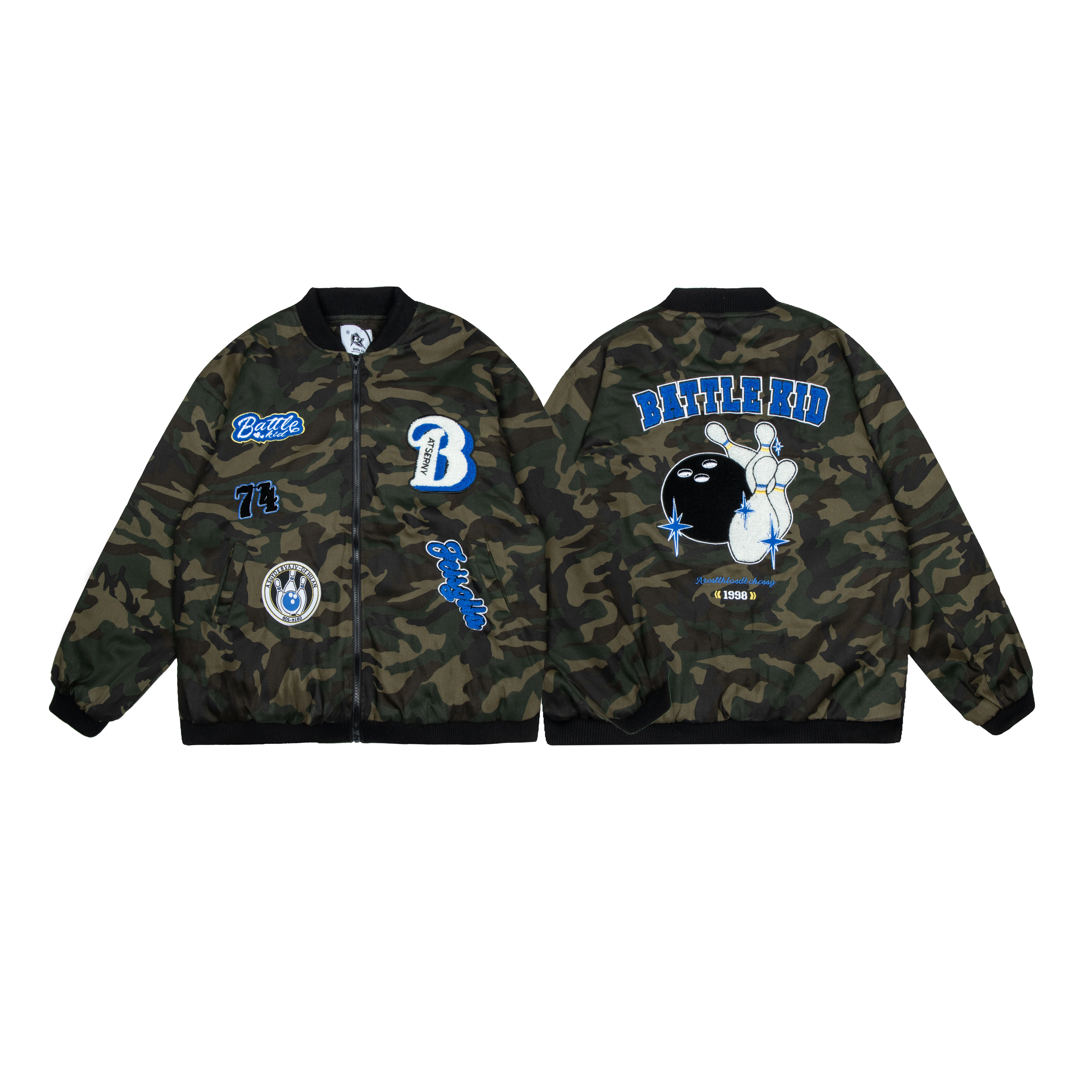

Autumn/winter astronaut jacket baseball cotton-padded jacket for men and women