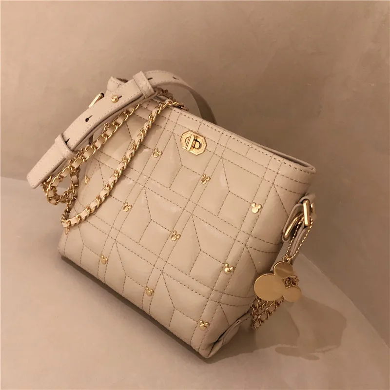 Disney New Mickey Linger Stray Bag женские вечерние сумки через плечо с двойной цепочкой