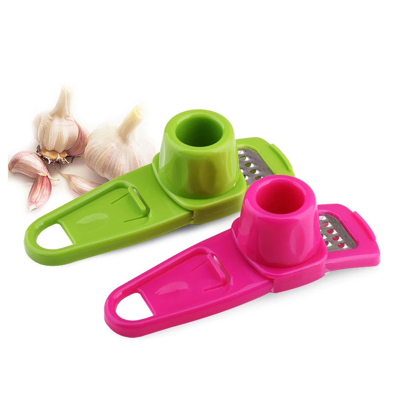 

Stainless Steel PP Garlic Presses Ginger Cutter Candy Color Plastic Grinding Tool Microplaner Planer Kitchen Grater Grinder