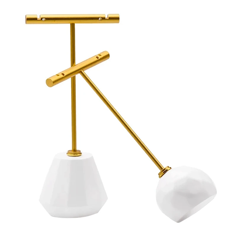 

2Pcs Stud Earring Jewelry Display Rack Stand Earring Organizer Hanging Holder Display Stand Metal Organizer Storage