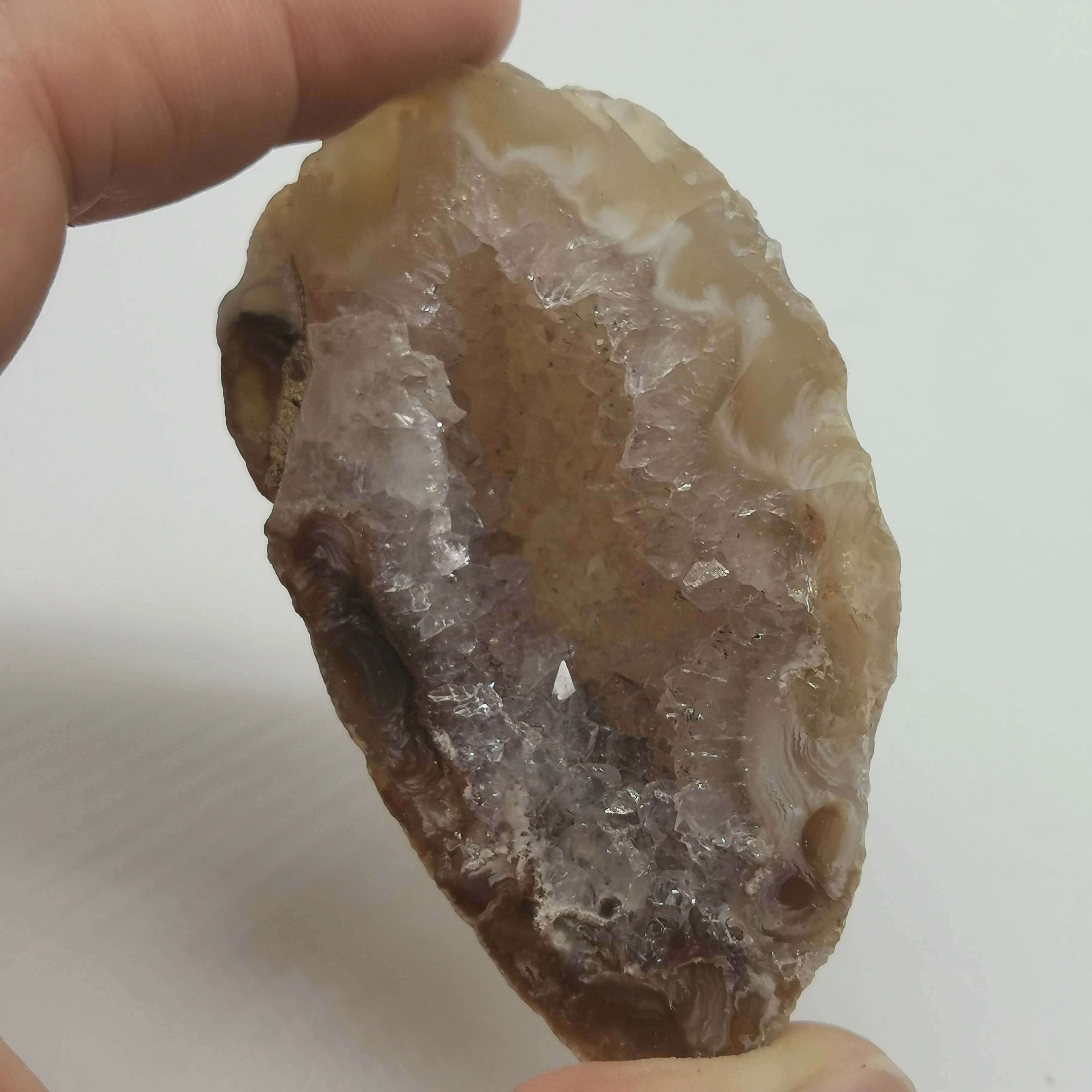 Decoration Stone 87g Natural Crystal Ore Mineral Rough Energy Agate geode Specimen Decor #XT398 | Дом и сад