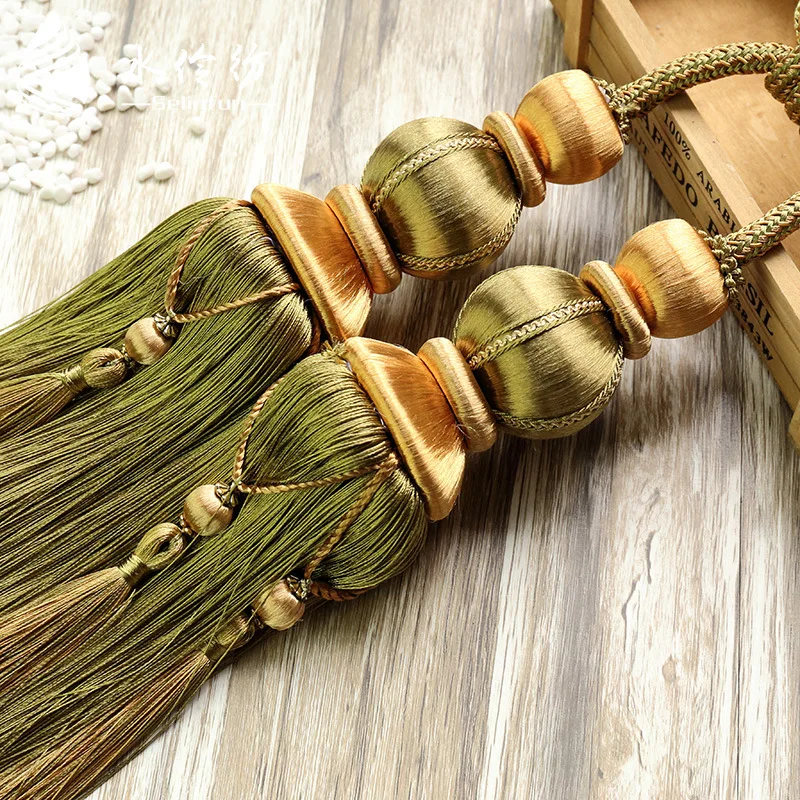 1 пара подвесных штор подхваты с кисточками для бисерных шаров Аксессуары