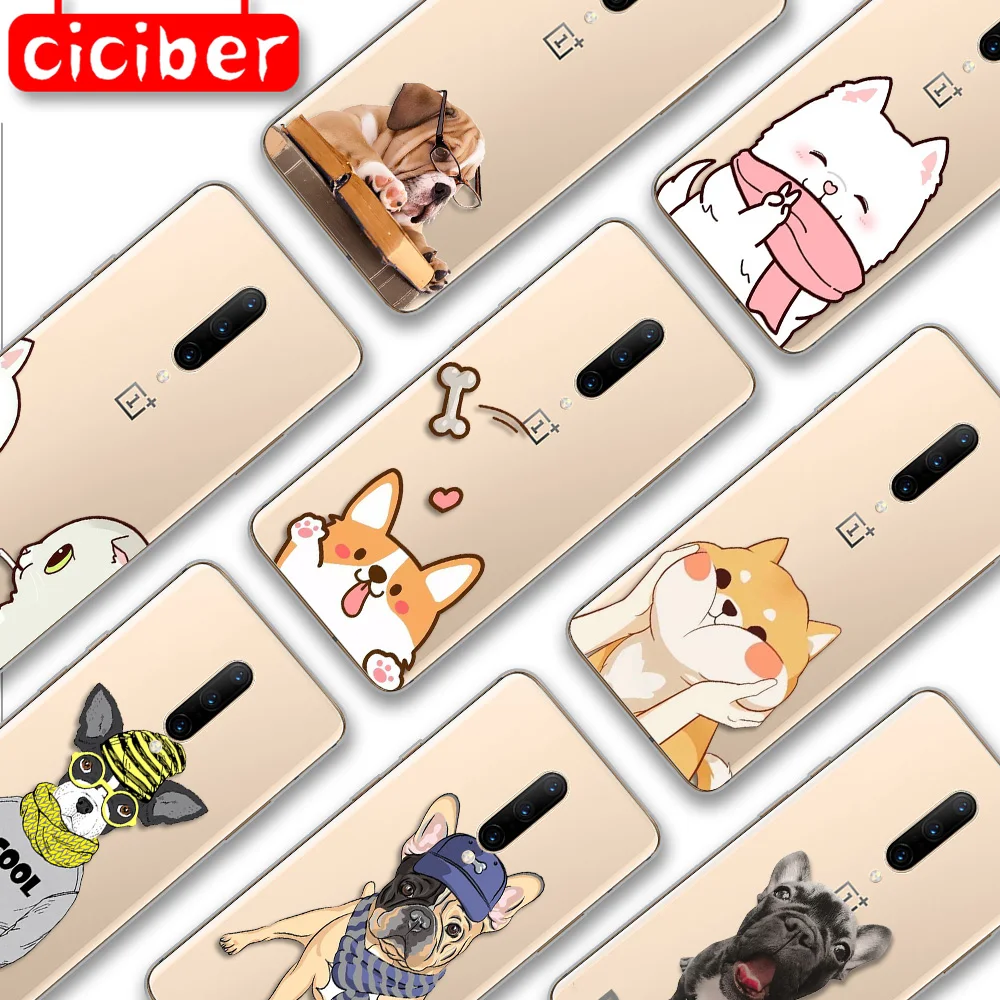 

Cartoon Dog Case For Oneplus 7 7T 9R 9 8 8T 6 6T Pro Nord N10 N100 Cover For 1+ 7 1+9 1+8 1+ 6 T Soft Silicone TPU Phone Fundas