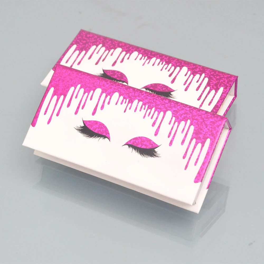 

Eyelash Packaging Box Lash Boxes Package Custom Logo Magnetic Glitter False eyelashes Makeup private label Case Vendor