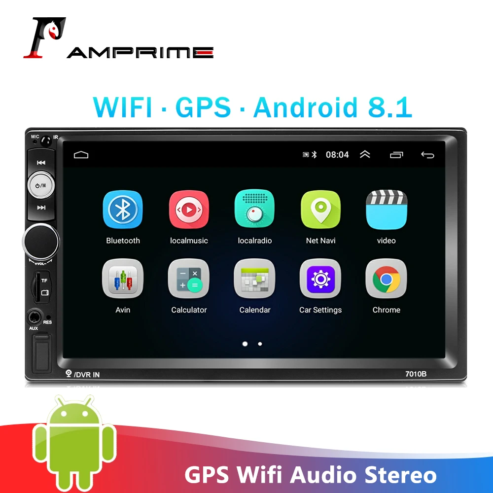 Автомагнитола AMPrime мультимедийный плеер на Android с 7 &quotэкраном Bluetooth GPS Wi-Fi MP5