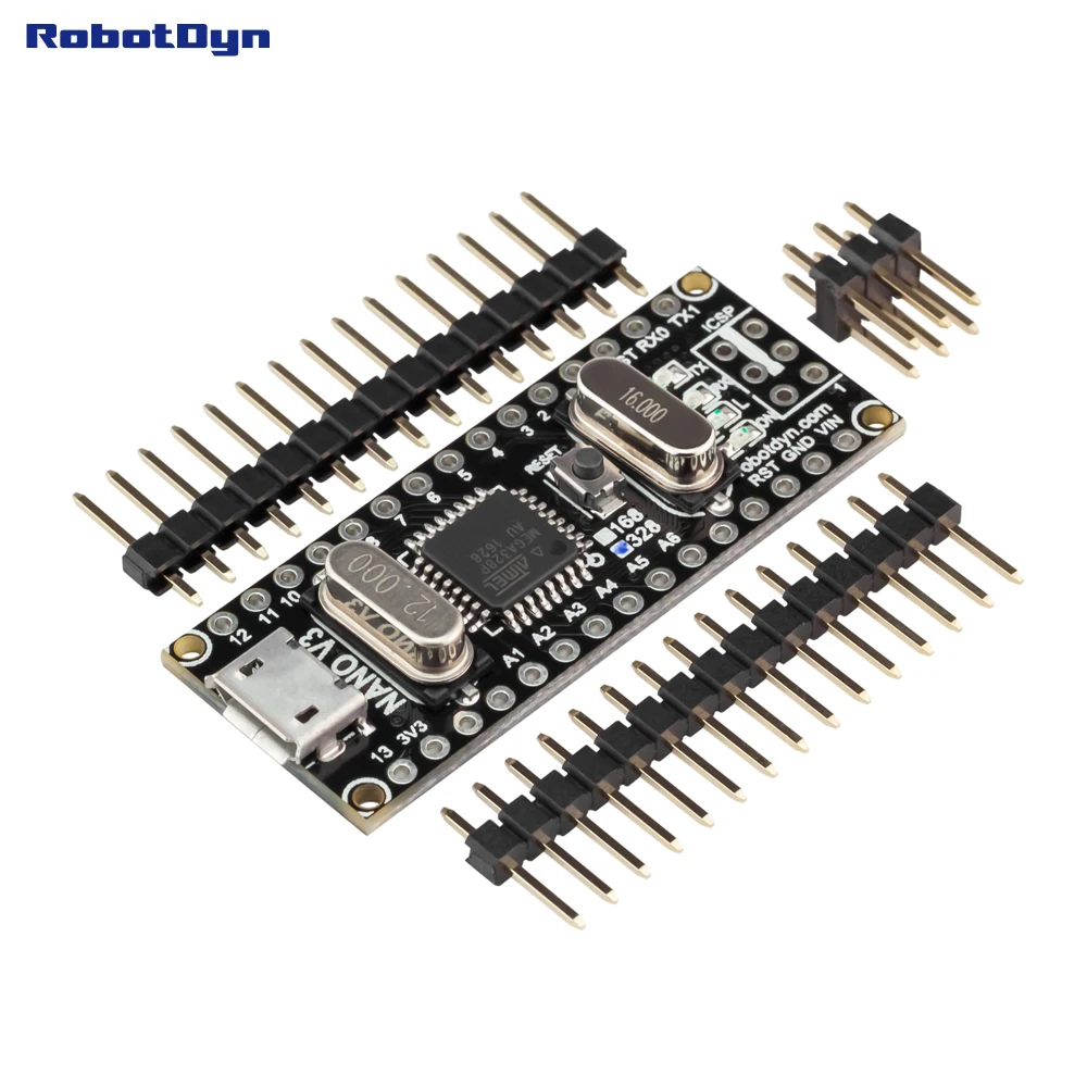 Nano 328 unsoldered NANO V3 ATmega328(16MHz) / CH340G, MicroUSB-порт - Цвет: Nano 328 unsoldered