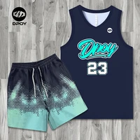 dpoy design basketball jersey loose basketball uniform suit team uniform sportswear training uniform custom