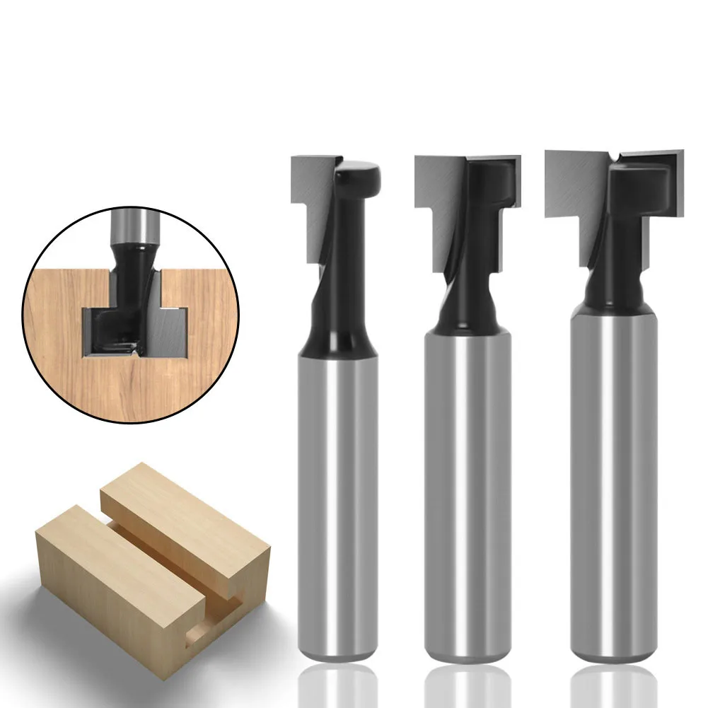 

3pcs/set Router Bit 45# Carbon Steel 8*1/2 Keyhole Cutters Milling Cutter