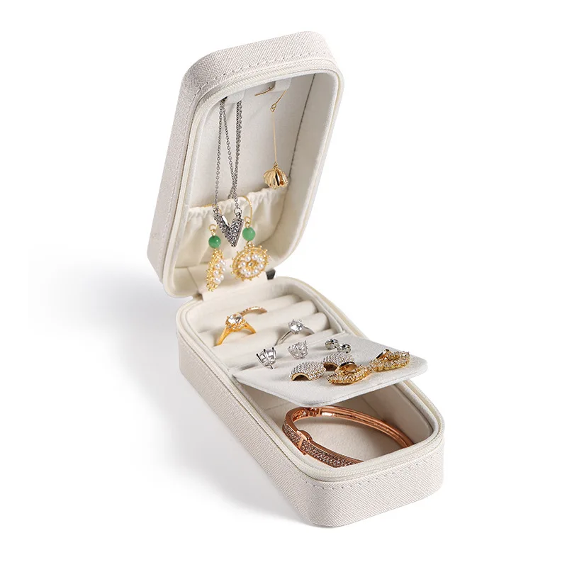 

Jewelry Box Velvet Jewelry Display Earrings Box Multi-function Jewelry Storage Box Ear Stud Storage Box Small Lipstick Box