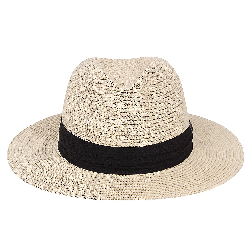 

simple Foldable Wide Brim Floppy women Straw Hat Sun Hat Beach Women Summer Hat UV Protect Travel Cap Bucket Straw cap